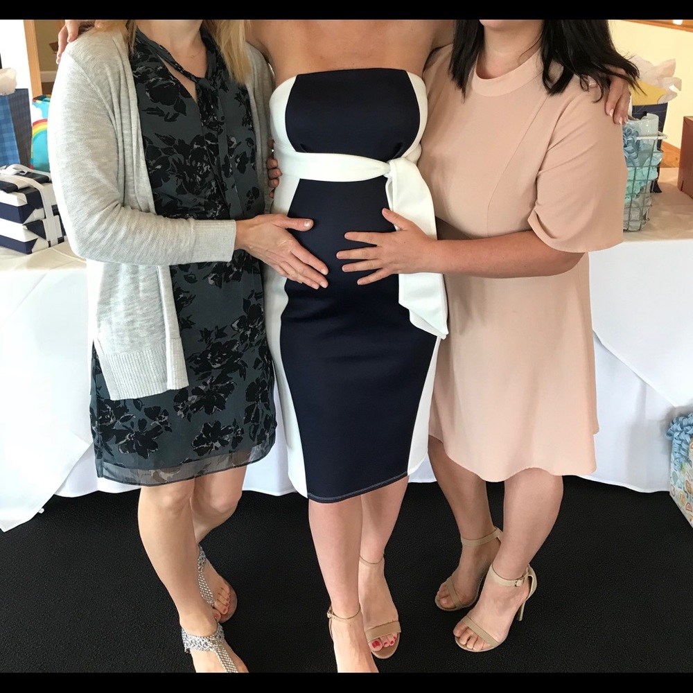 ASO’s Maternity dress. Scuba material.